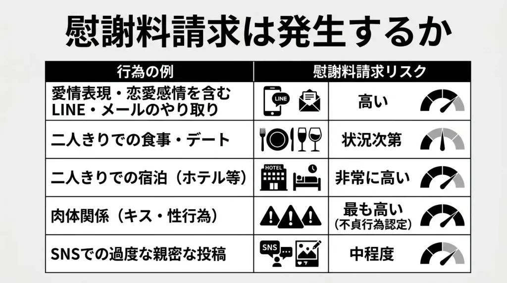 慰謝料請求は発生するか