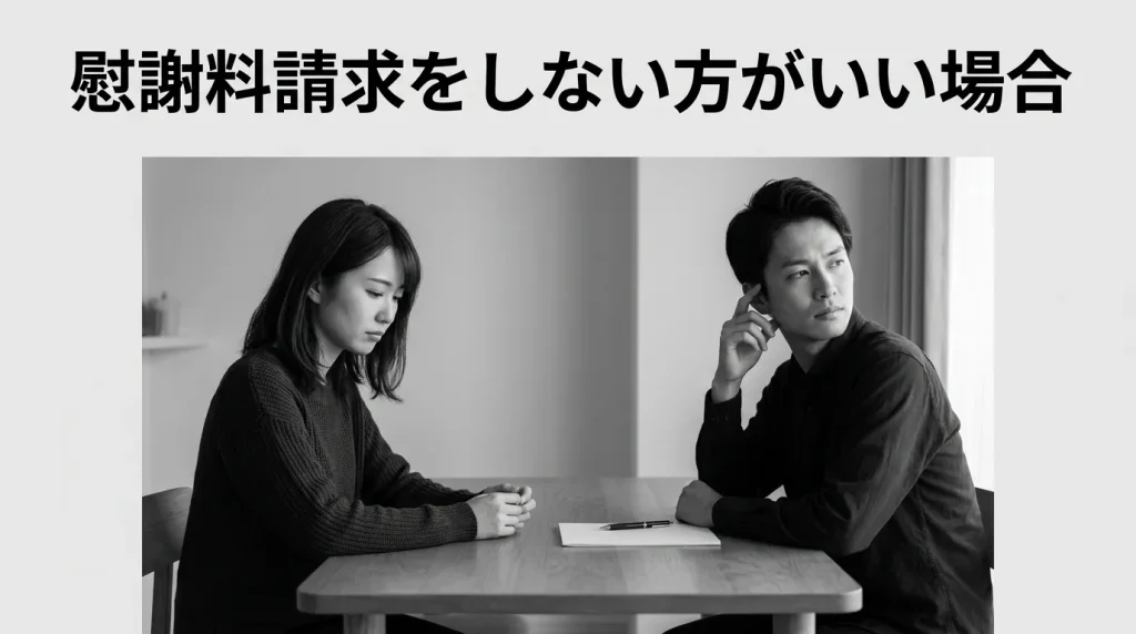 慰謝料請求をしない方がいいケースと判断基準