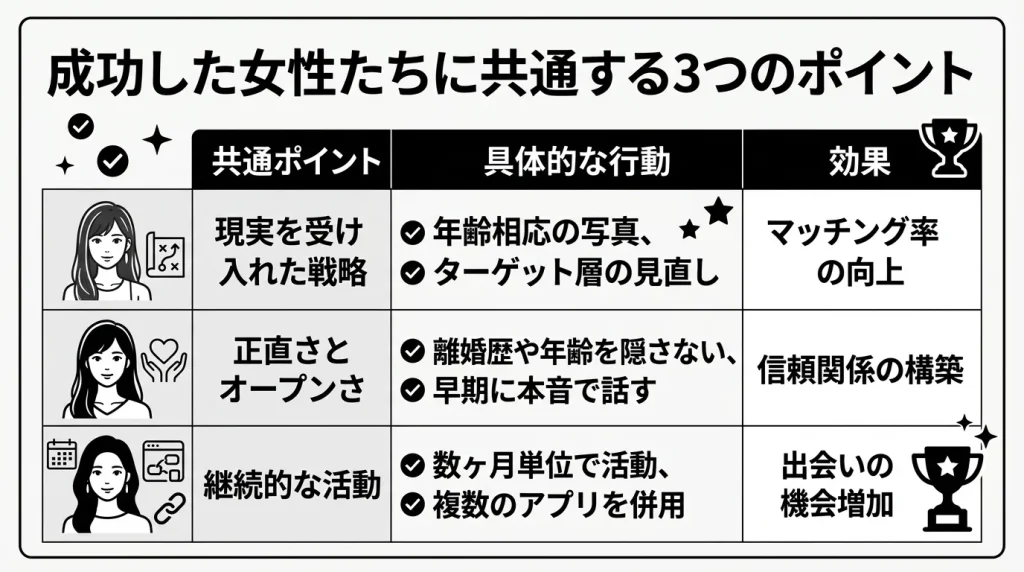 成功した女性たちに共通する3つのポイント