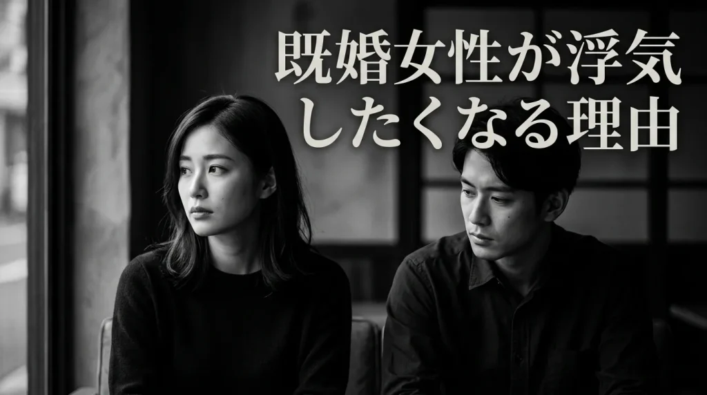 既婚女性が浮気したくなる理由と特有の事情