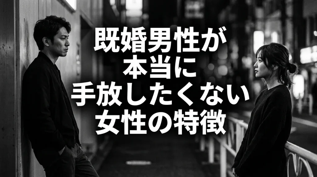 既婚男性が本当に手放したくない女性の特徴