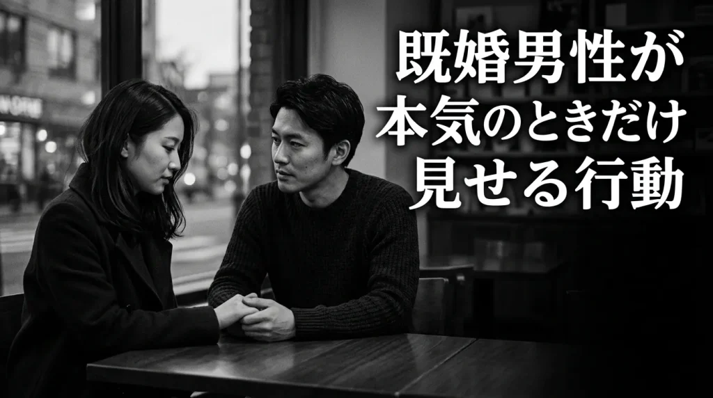 既婚男性が本気で惚れたときだけ見せる行動