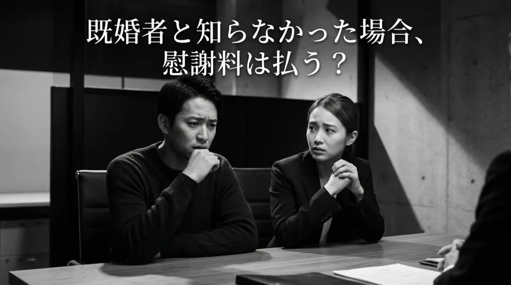 既婚者と知らなかった場合、慰謝料の支払い義務はあるのか