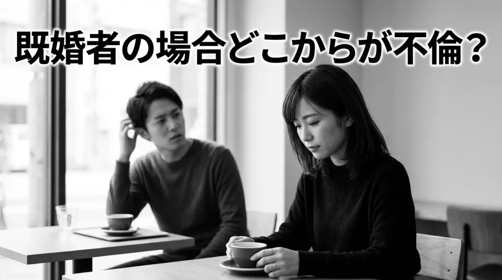 既婚者の場合、どこからが不倫になるのか