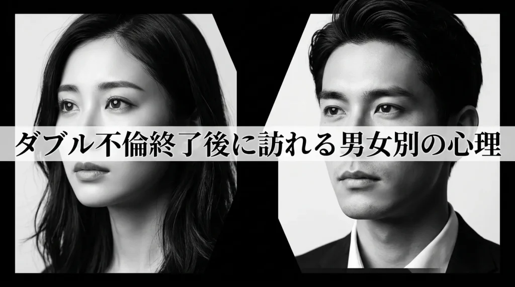 既婚者同士が別れた後に訪れる男性心理と女性心理の違い