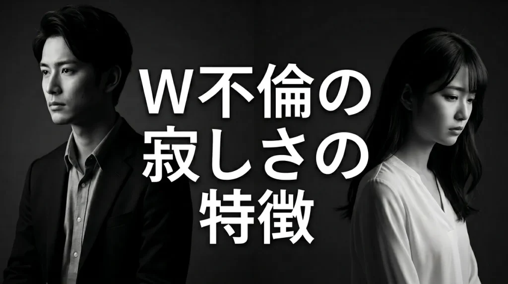 既婚者同士（W不倫）の場合の寂しさの特徴