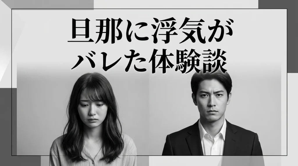 旦那に浮気がバレた体験談と実際の声