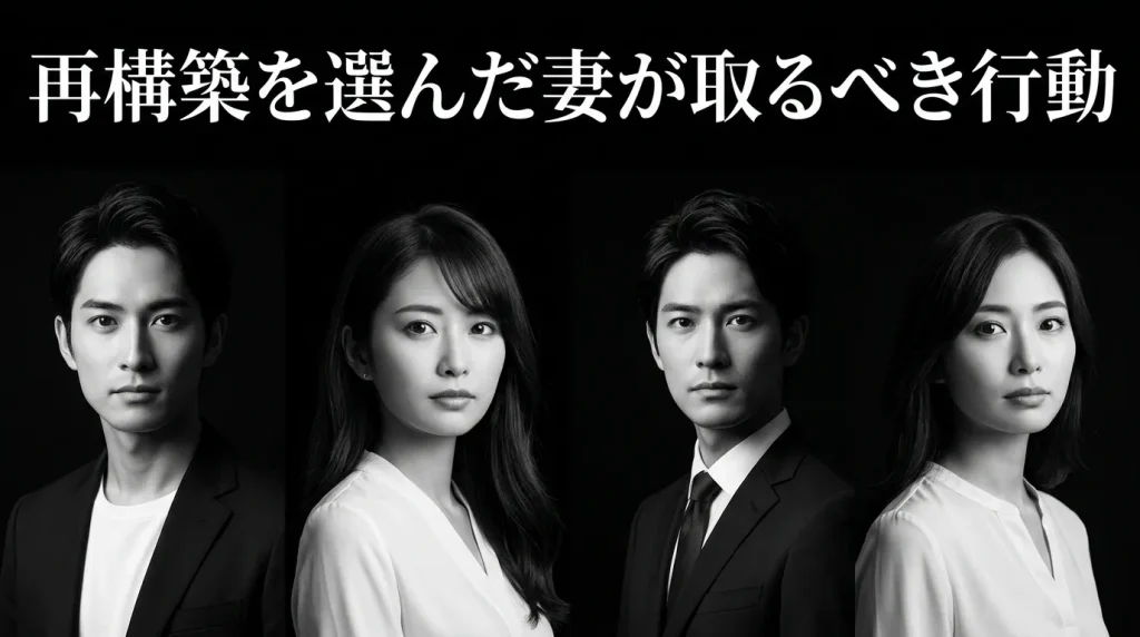 旦那の不倫で「離婚する気はない」妻が取るべき行動