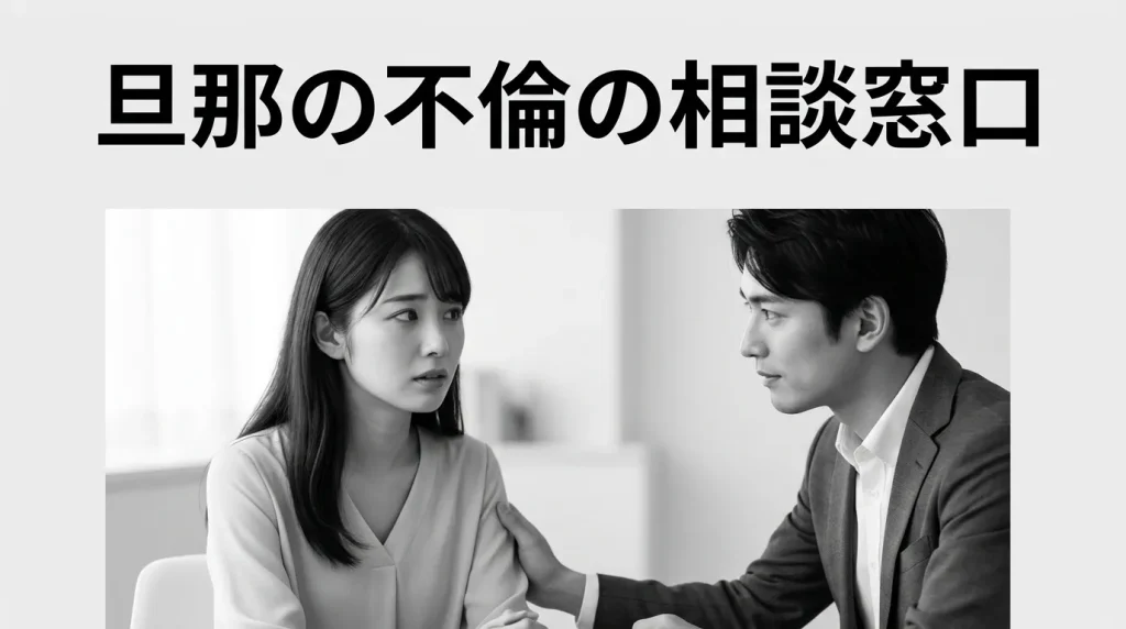旦那の不倫の相談先　状況別おすすめ窓口