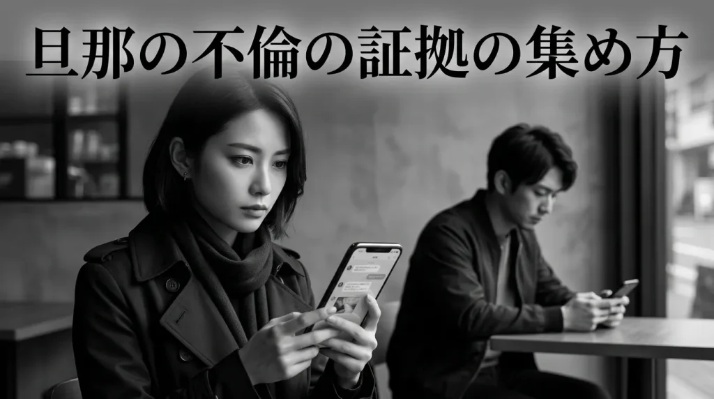 旦那の不倫の証拠の集め方　有効な証拠と無効な証拠