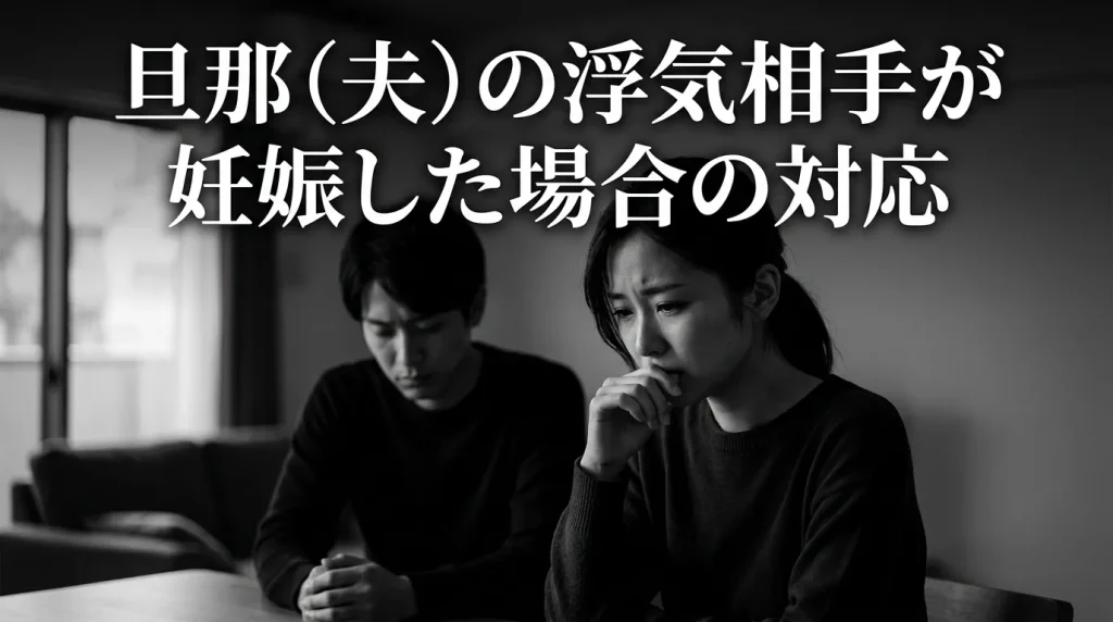 旦那（夫）の浮気相手が妊娠した場合の対応と選択肢