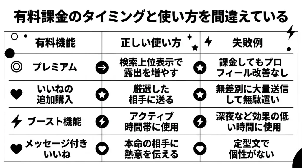 有料課金のタイミングと使い方を間違えている