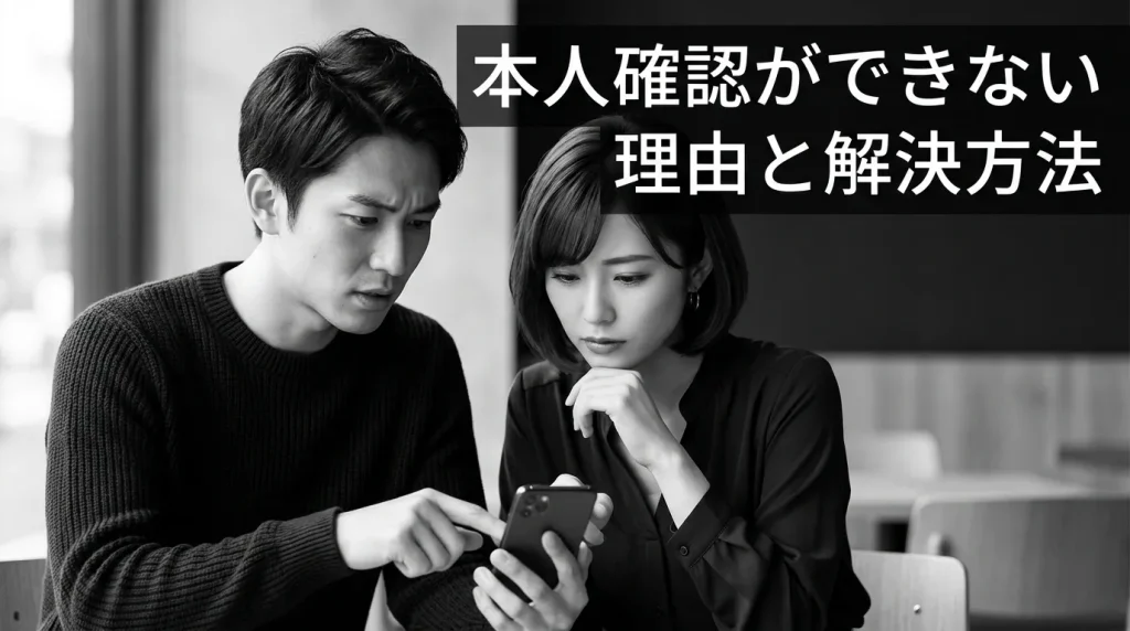 本人確認ができない理由と解決方法