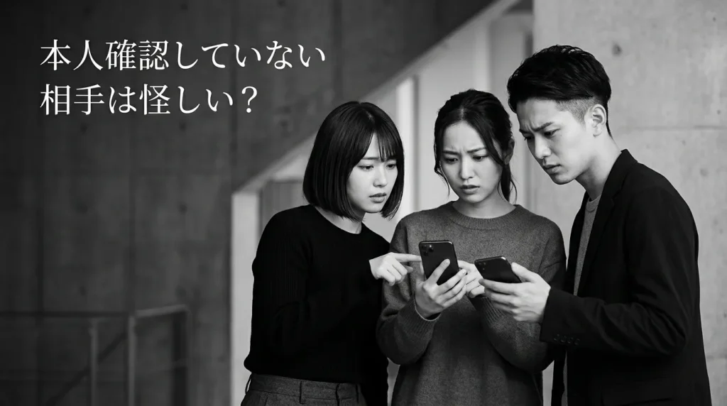 本人確認していない相手は怪しい？見極めるポイント