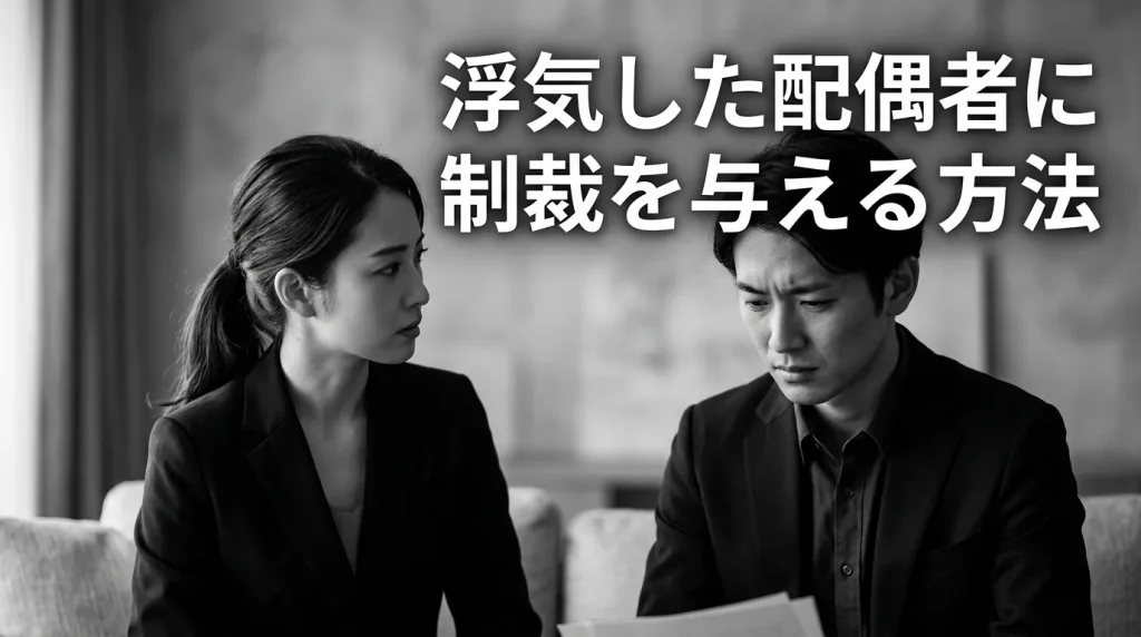 浮気した配偶者に制裁を与える具体的な方法