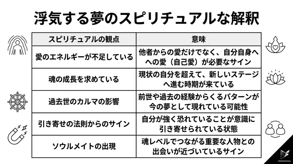 浮気する夢のスピリチュアルな解釈