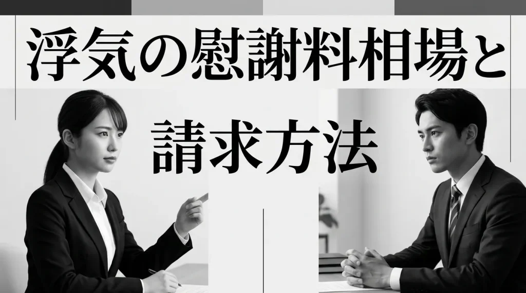 浮気の慰謝料はいくら請求できる？相場と請求方法
