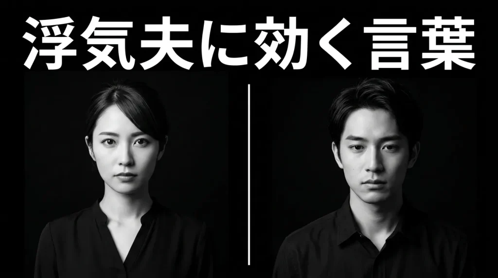 浮気夫に効く言葉　関係修復を目指す場合の賢いアプローチ