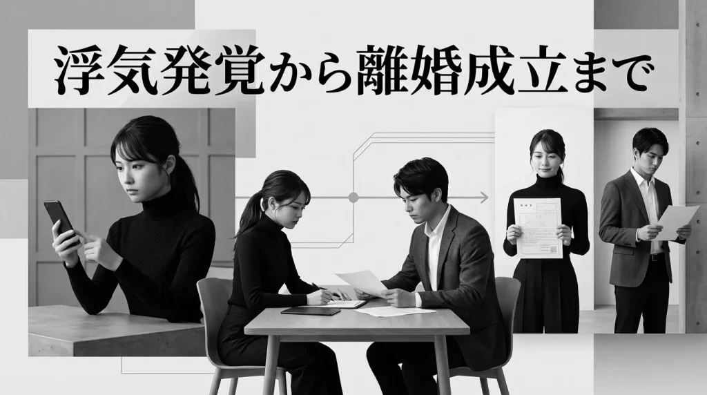 浮気発覚から離婚成立までの期間と心理的プロセス