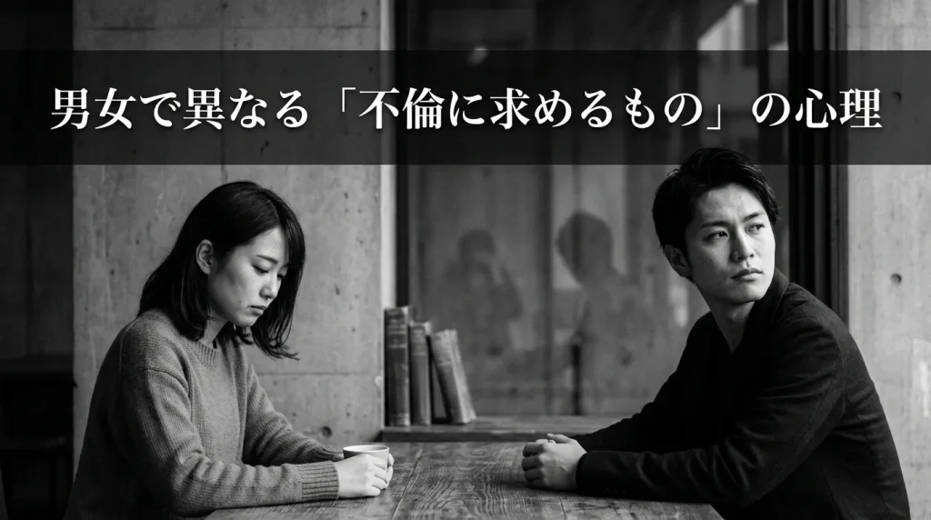 男女で異なる「不倫に求めるもの」の心理