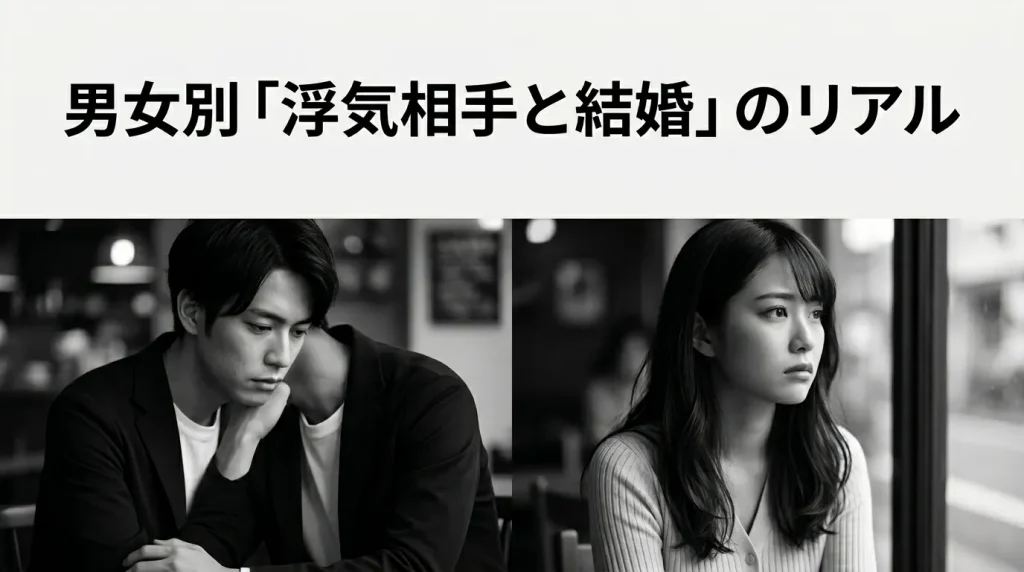男女別に見た「浮気相手と結婚」のリアルな実態