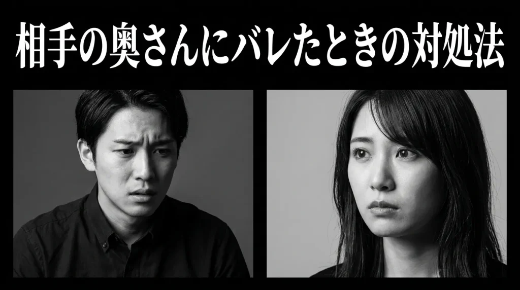 相手の奥さんにバレたときに知っておくべきこと