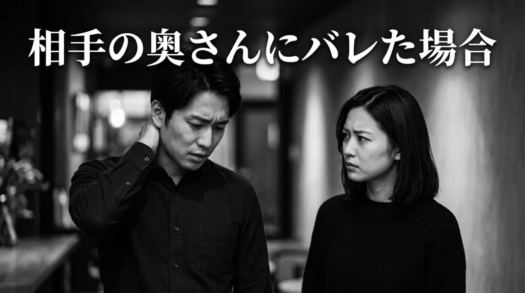 相手の奥さんにバレた場合の対処法と慰謝料