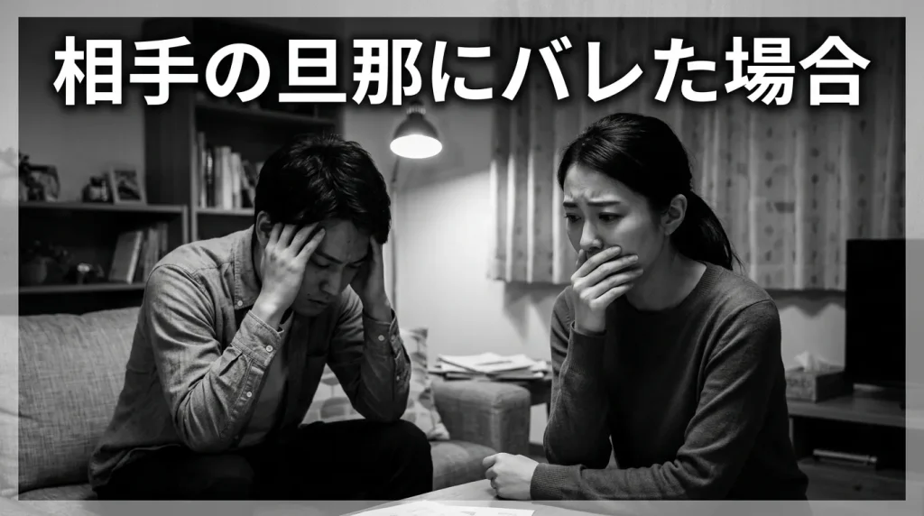 相手の旦那にバレた場合の対処法と慰謝料