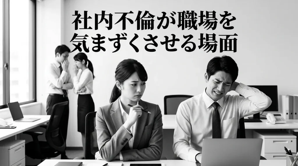 社内不倫が職場を気まずくさせる場面とその心理