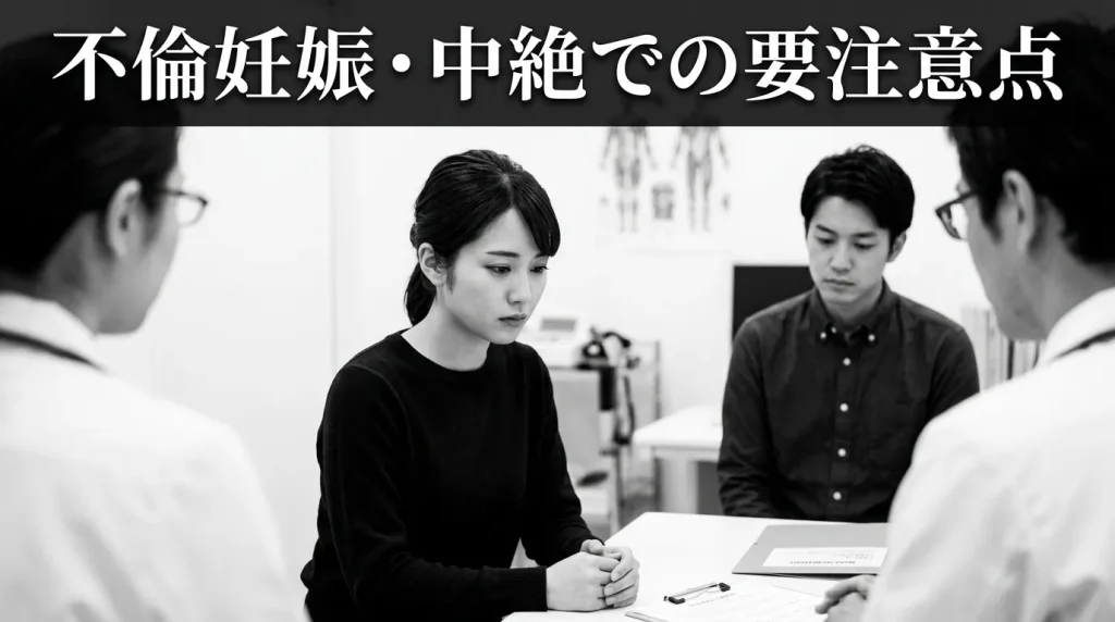 立場別に見る不倫妊娠・中絶で絶対やってはいけないこと