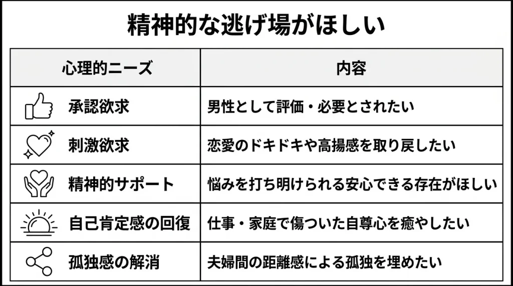 精神的な逃げ場がほしい