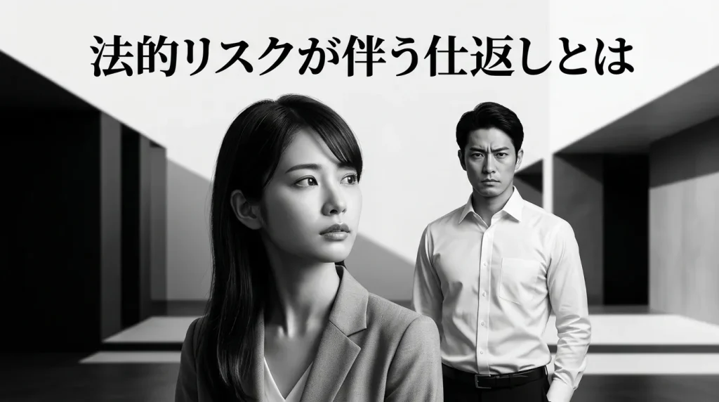 絶対にやってはいけない！法的リスクが伴う仕返し行動