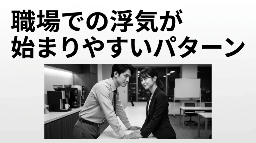 職場での浮気が始まりやすいパターン