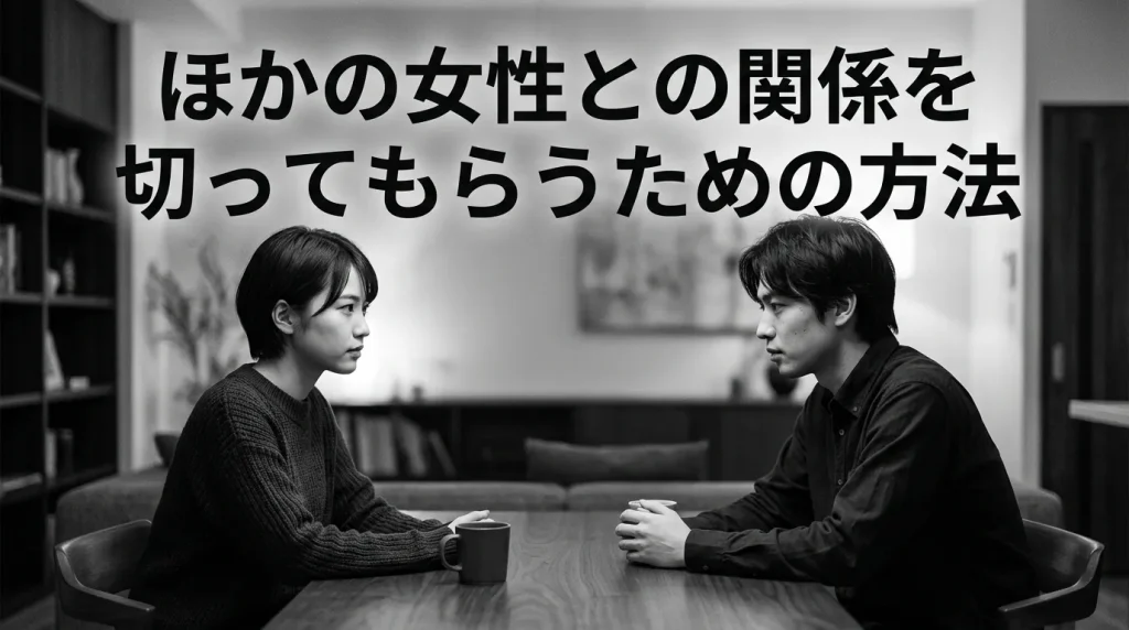 自分以外の女性との関係をやめてもらうための方法