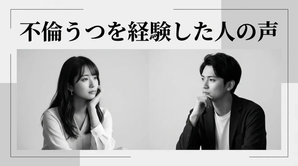 読者の声 不倫うつを経験した人のリアルな体験