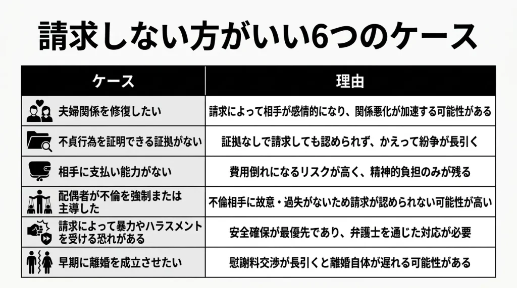 請求しない方がいい6つのケース