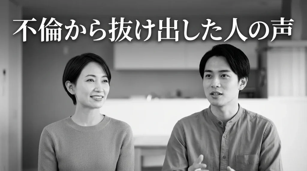 辛い不倫から抜け出した人のリアルな声