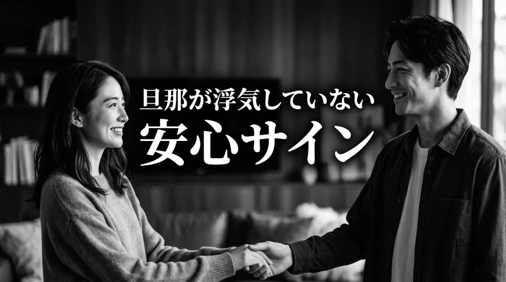 逆に「旦那が浮気していない」安心サインとは