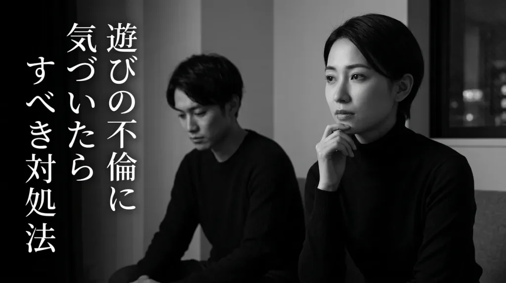 遊びの不倫に気づいたらすべき対処法