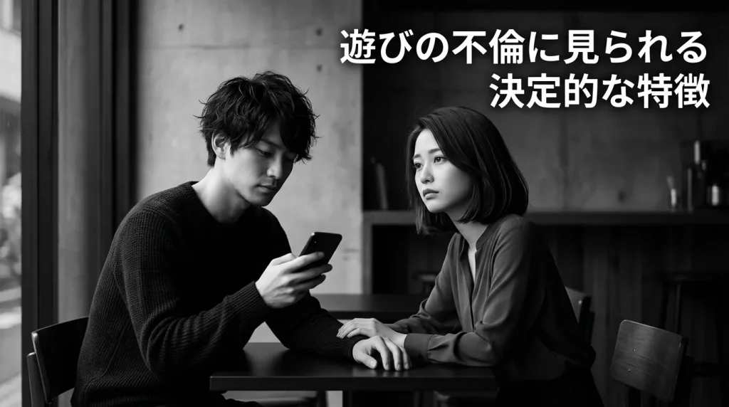 遊びの不倫に見られる決定的な特徴