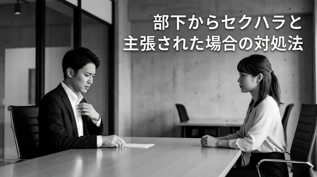 部下からセクハラと主張された場合の対処法