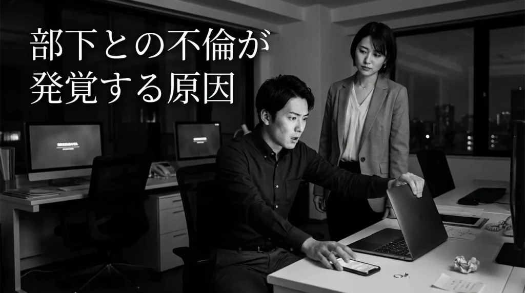 部下との不倫が発覚する主な原因