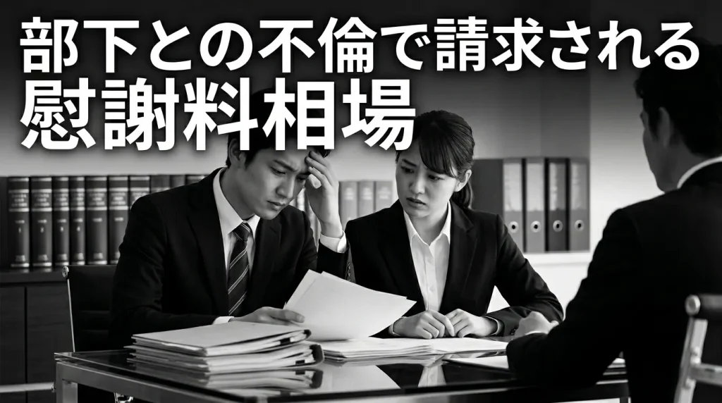 部下との不倫で請求される慰謝料の相場