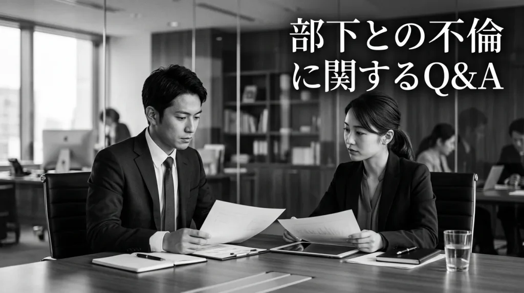 部下との不倫に関するよくある質問