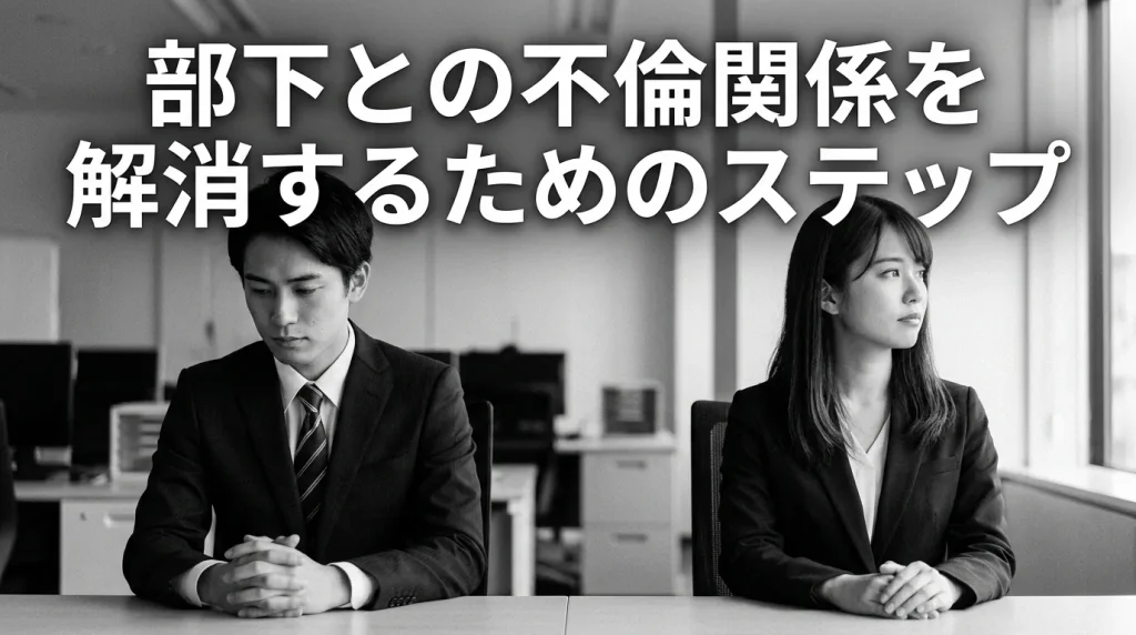 部下との不倫関係を適切に解消するためのステップ