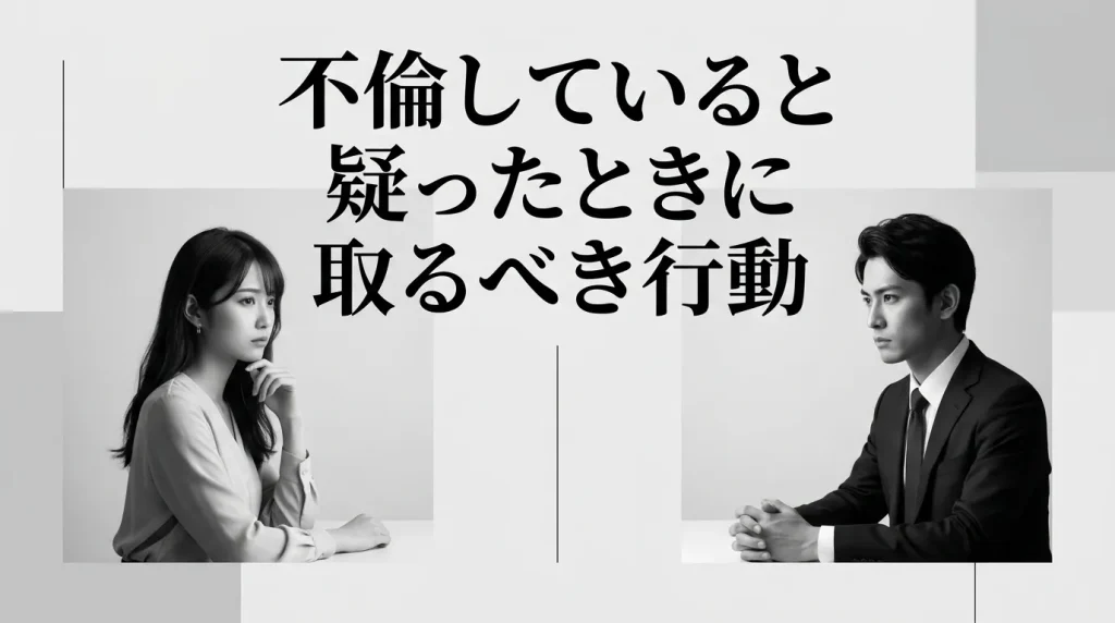 配偶者が保育士と不倫していると疑ったときに取るべき行動