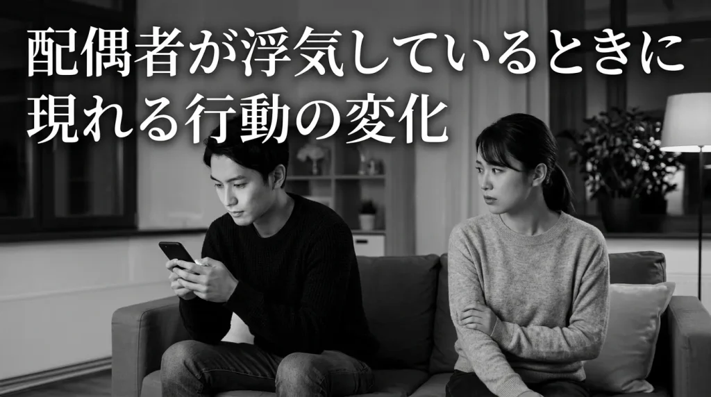 配偶者が浮気しているときに現れる行動の変化