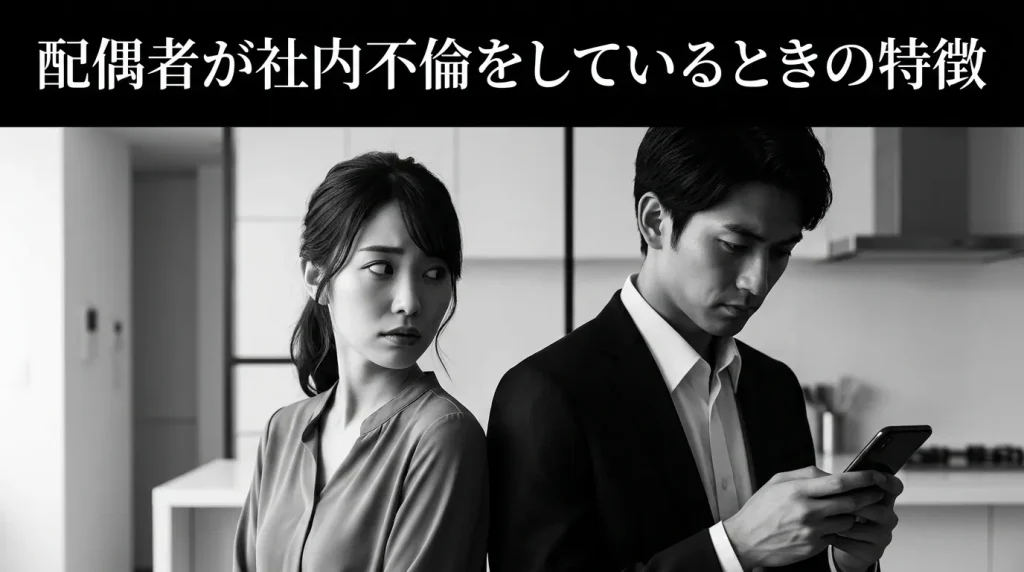 配偶者が社内不倫をしているときに現れる特徴