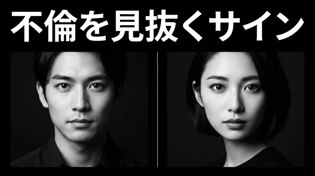 配偶者の不倫を見抜くサインと確認ポイント