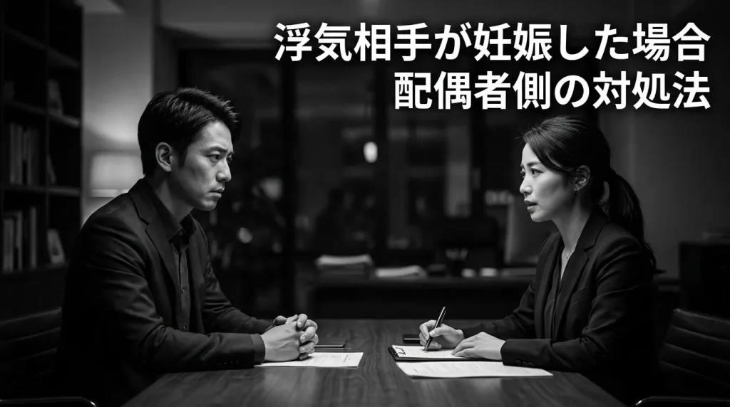 配偶者側（妻・夫）の視点、浮気相手が妊娠した場合の対処法